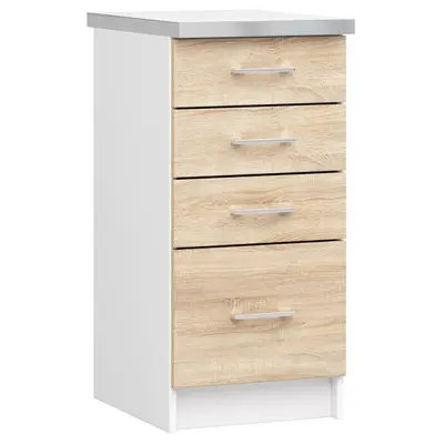 Kuchyňská skříňka Lima S40 SZ4 bílá/dub sonoma