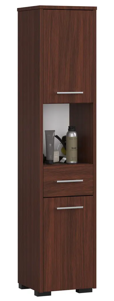 Koupelnová skříňka Fin 30 2D1SZ1W wenge