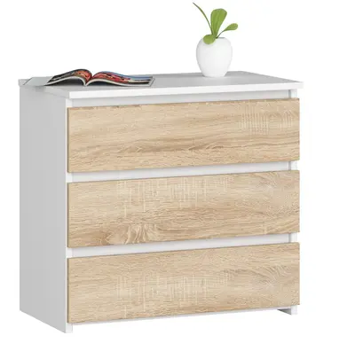 Komoda CL3 60 cm bílá/dub sonoma