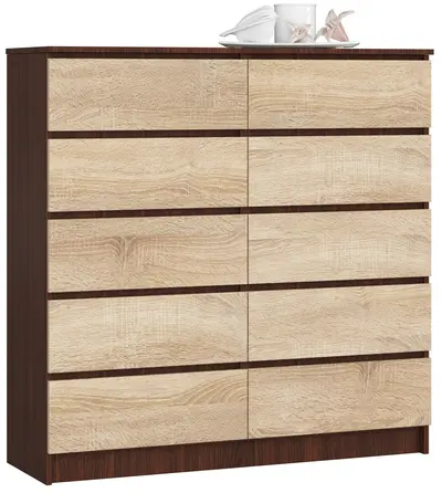 Komoda K120 10SZ wenge/dub sonoma