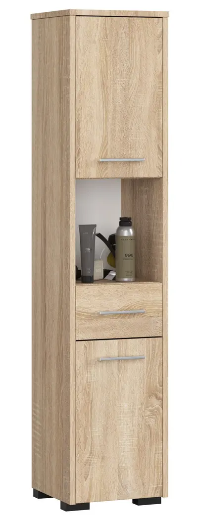 Koupelnová skříňka Fin 30 2D1SZ1W dub sonoma