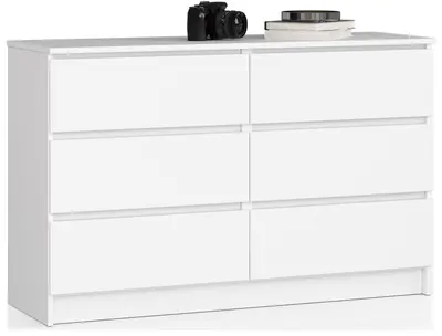 Komoda K120 6SZ bílá