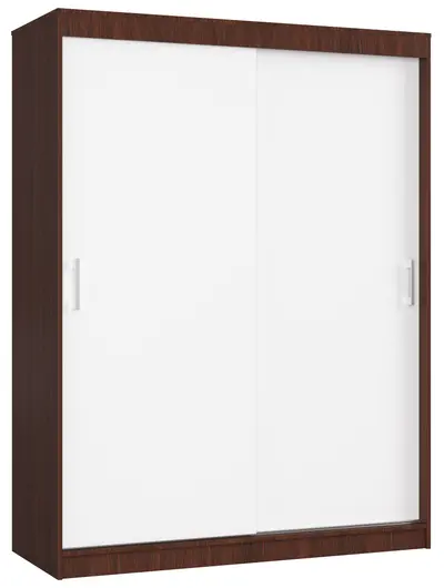 Šatní skříň posuvná Mono 150 cm wenge/bílá